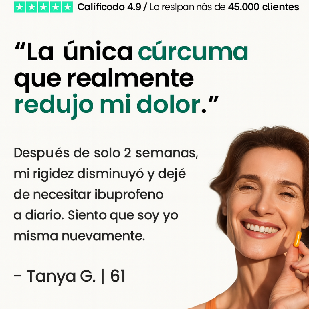 Cápsulas De Curcumina De Cúrcuma (1000 mg - x60)